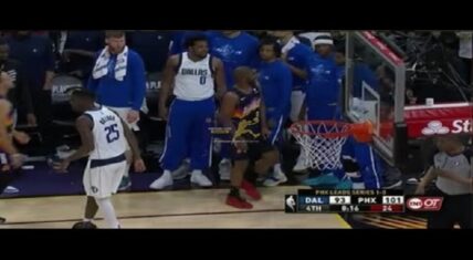 Chris Paul shoved Jalen Brunson but got ref to call a foul on him