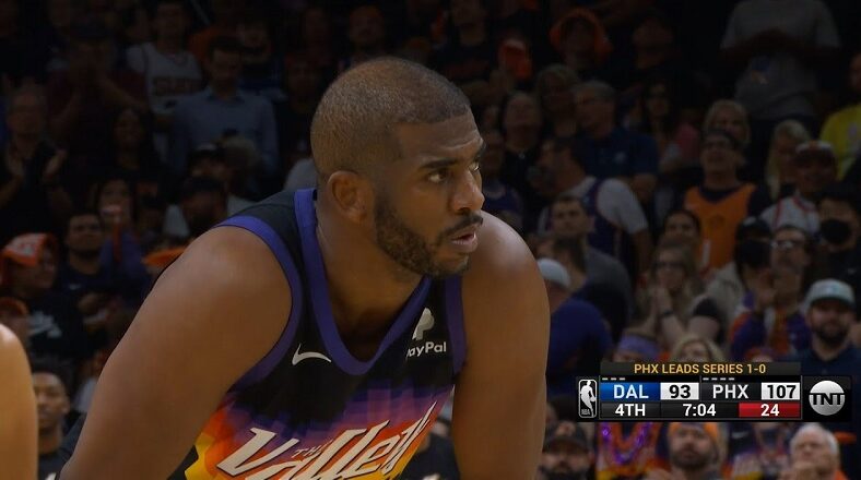 Chris Paul stared down Mavericks' bench after and-1 on Luka Doncic