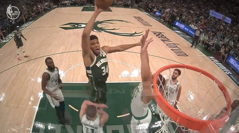 Giannis ends Payton Pritchard with poster dunk on him