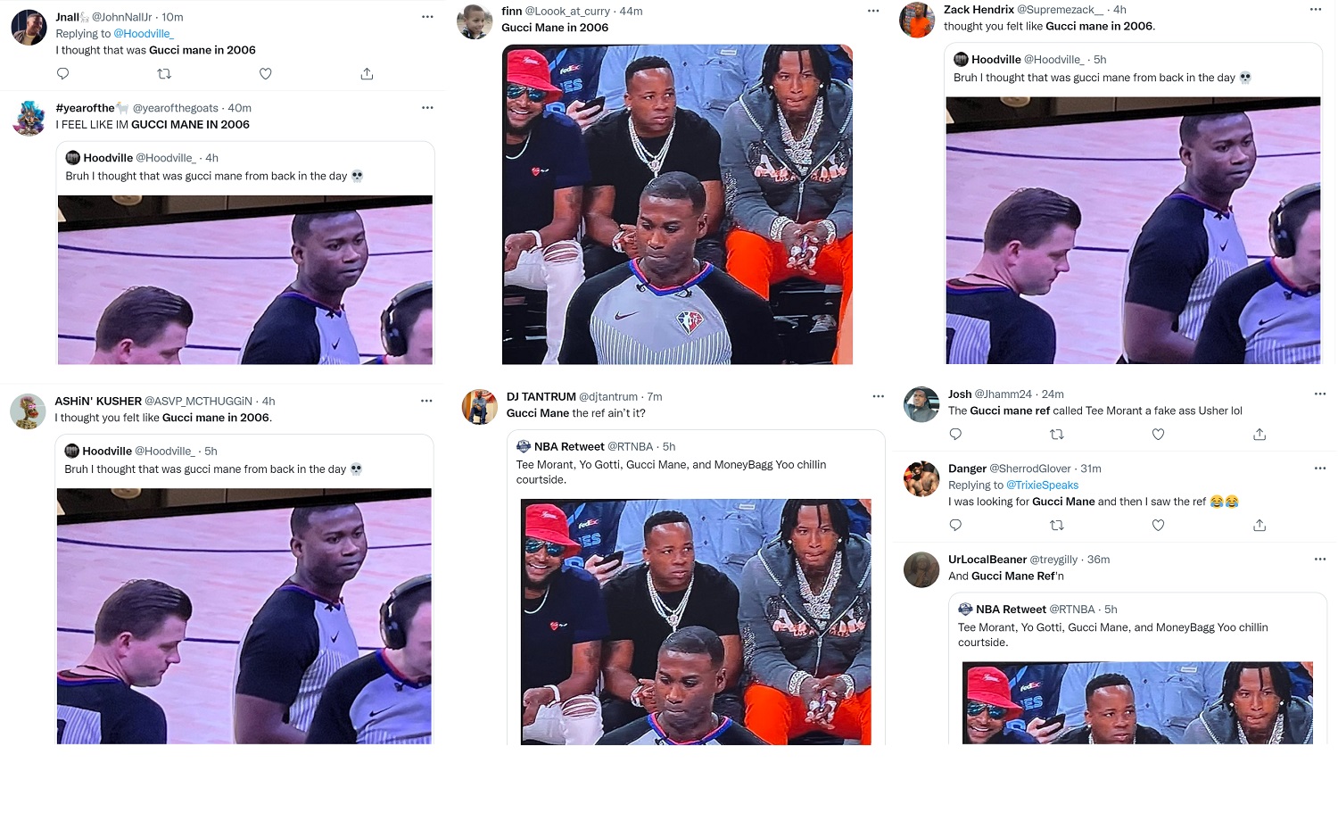 Gucci Mane trends on Twitter due to lookalike NBA ref
