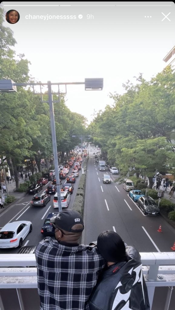 Kanye West and Chaney Jones have been visiting Japan