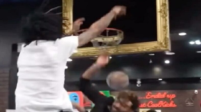Ja Morant dunks on the owner of a sneaker store