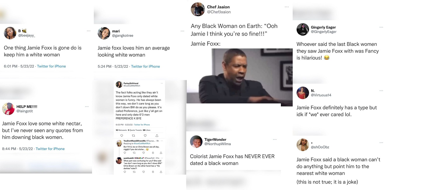 Jamie Foxx trends on Twitter after being spotted with a white woman