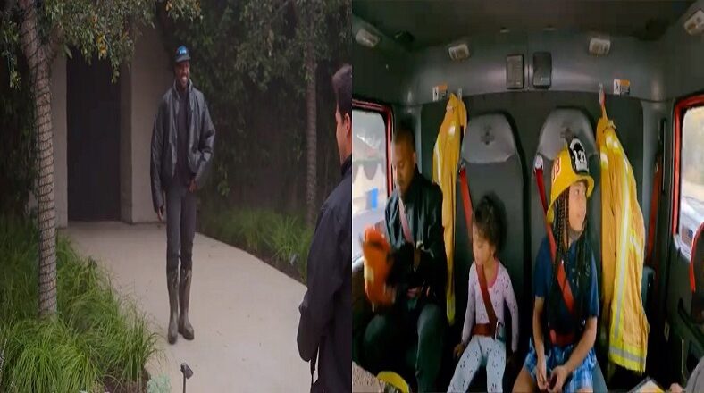 Kanye West took his children to school in a firetruck on The Kardashians
