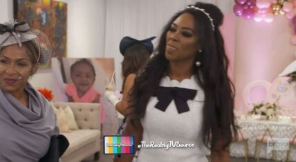 Kenya Moore has girls throwing shade at her baby's birthday party
