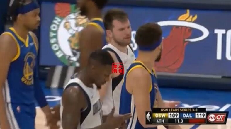 Klay Thompson trash talks Luka Doncic as Mavs win Game 4