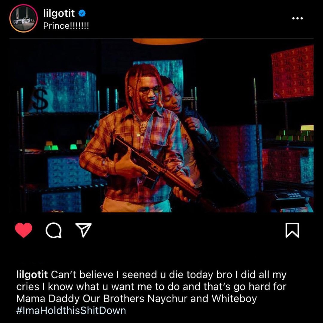 Lil Gotit speaks on Lil Keed's death on Instagram