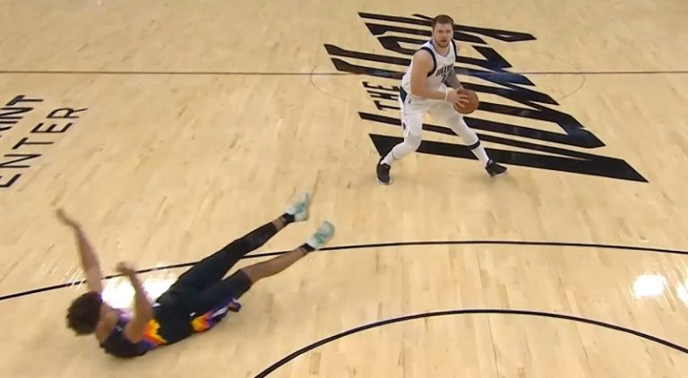 Luka Doncic sends Cam Johnson flying with nasty crossover