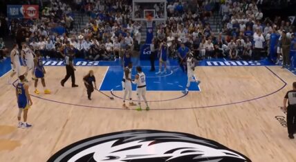 Luka Doncic unbelievable trick shot leaves Steph Curry amazed