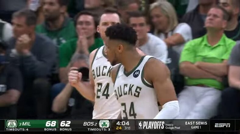 Milwaukee Bucks get dominating win in Game 1 over Boston Celtics