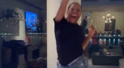 Nia Long goes viral celebrating the Celtics beating the Heat