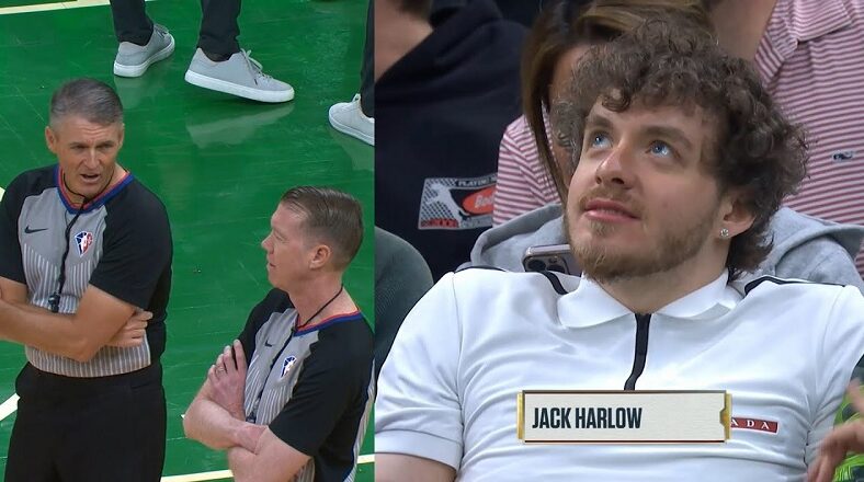 Refs try to figure out who Jack Harlow is during Bucks - Celtics Game 1