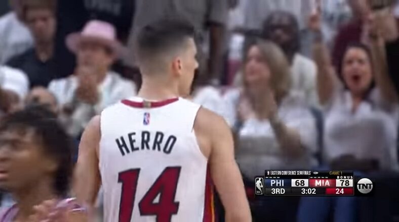 Tyler Herro explodes off the bench to give Heat Game 1 win over 76ers