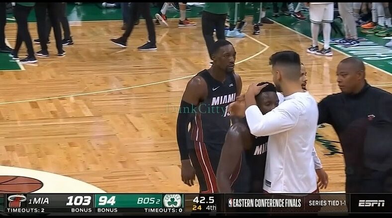 Victor Oladipo has emotional moment with Bam Adebayo after Game 3 win