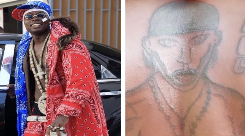 50 Cent clowns Show Yoh's back tattoo of 50