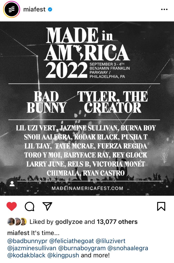 Made In America festival reveals 2022 lineup 