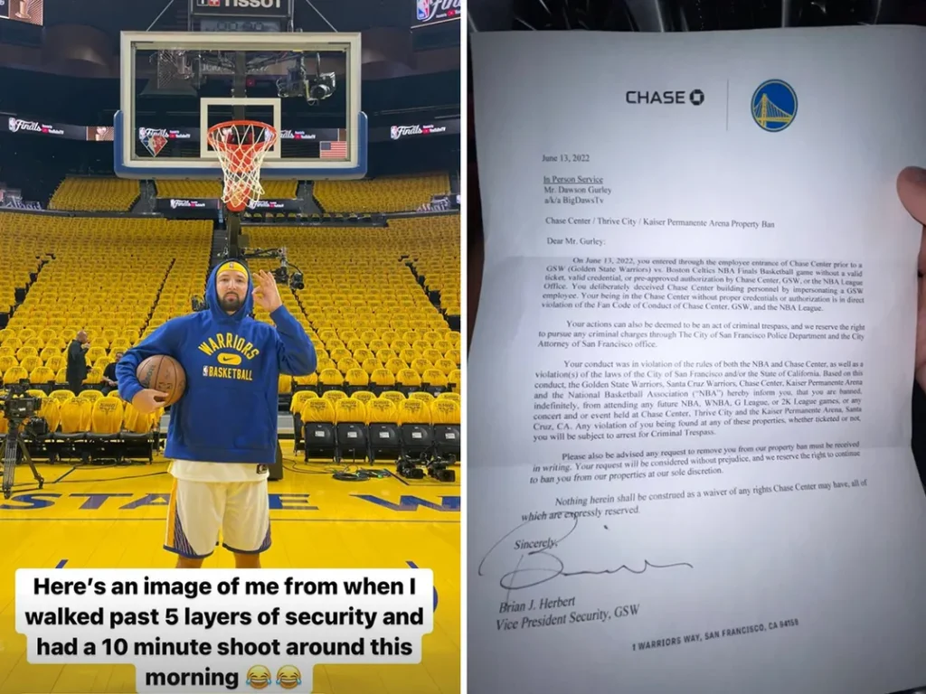 Klay Thompson impersonator gets banned from Chase Center
