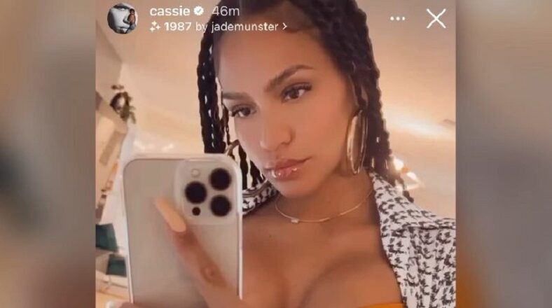 Cassie posts on her IG Story after Diddy's BET Awards shout out