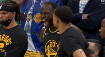 Celtics crowd chants F You Draymond