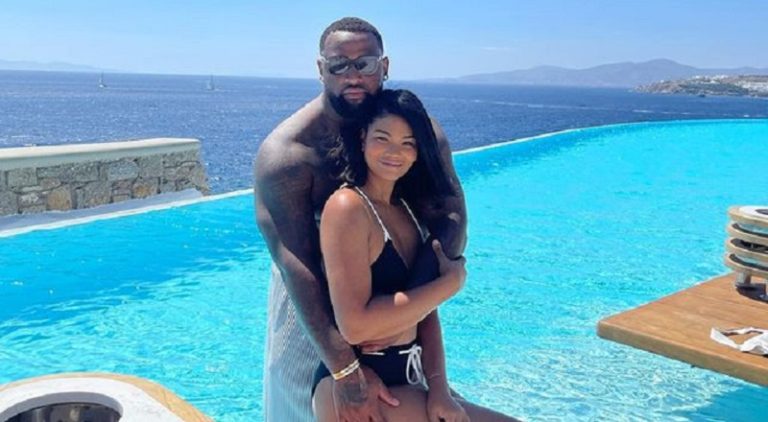 Chanel Iman shares vacation pics with Davon Godchaux from Greece