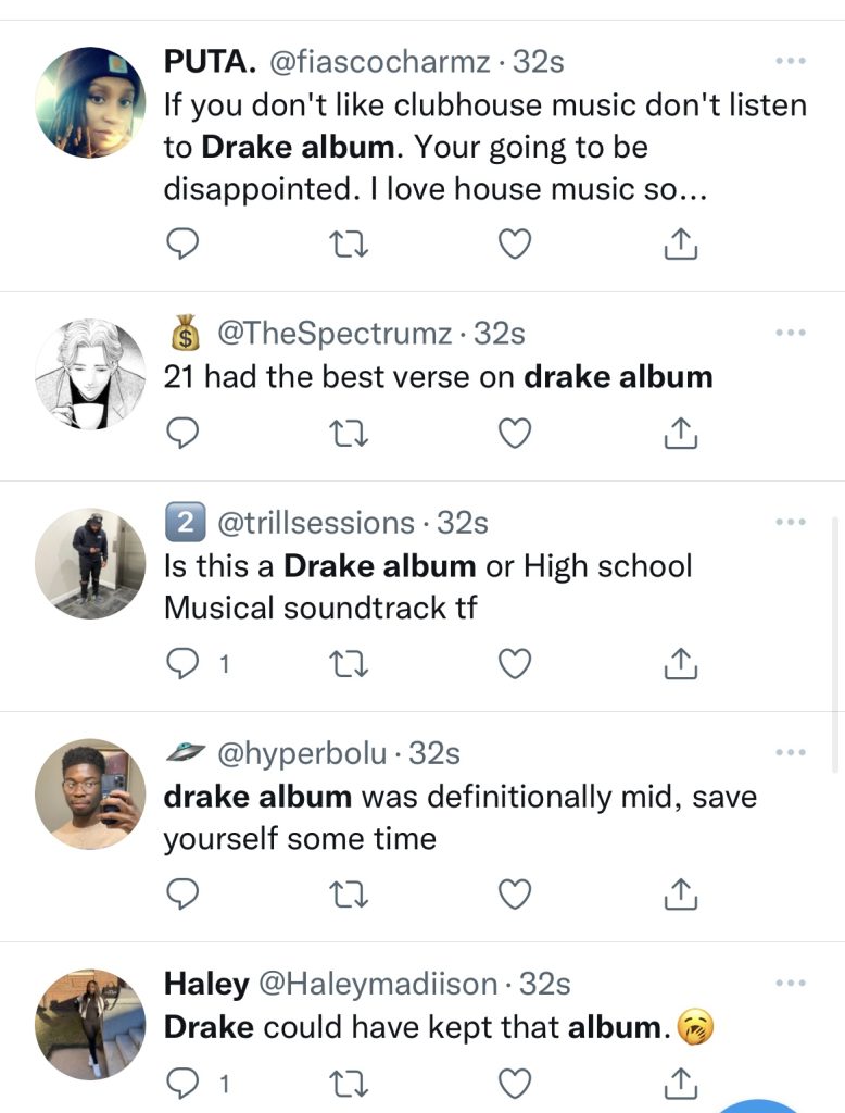 Drake gets negative reviews over new dance album "Honestly, Nevermind"