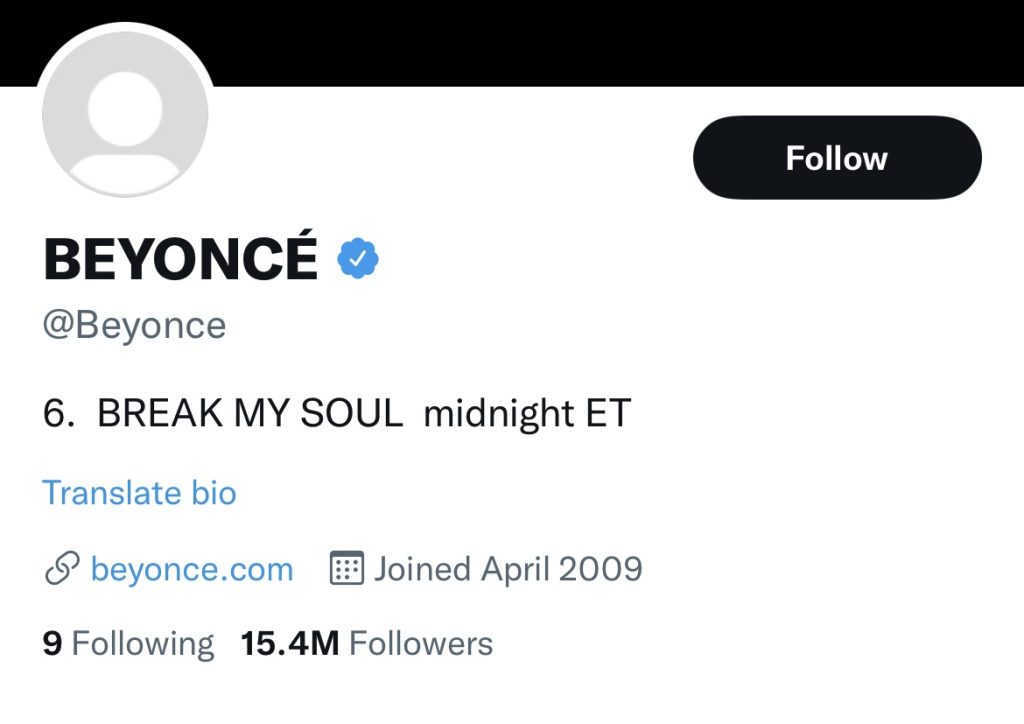 Beyoncé announces new "Break My Soul" single 