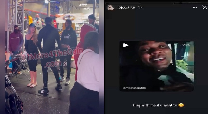 Jojo Zarur spotted out with Kevin Gates and posts him on her IG Story