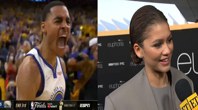 Jordan Poole hit buzzer beater because Zendaya was there says Twitter