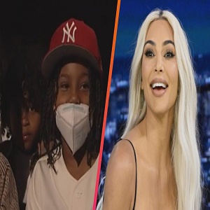 Kim Kardashian calls down Saint West while she was on Jimmy Fallon