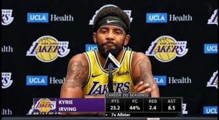 Kyrie Irving is rumored to be signing with the Los Angeles Lakers