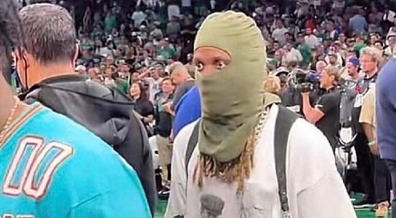 Lil Durk goes viral for seemingly staring off into space after NBA Finals