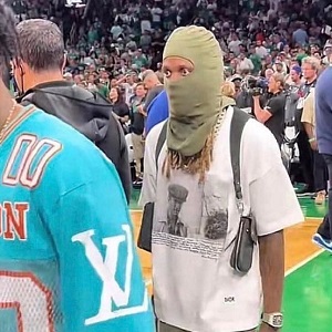 Lil Durk goes viral for seemingly staring off into space after NBA Finals