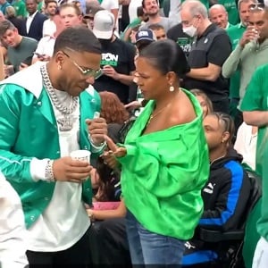 Nia Long asks Nelly if he is from Boston after Celtics win Game 3