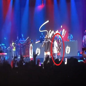 Pleasure P hilarious grinded on a woman who fell during Verzuz