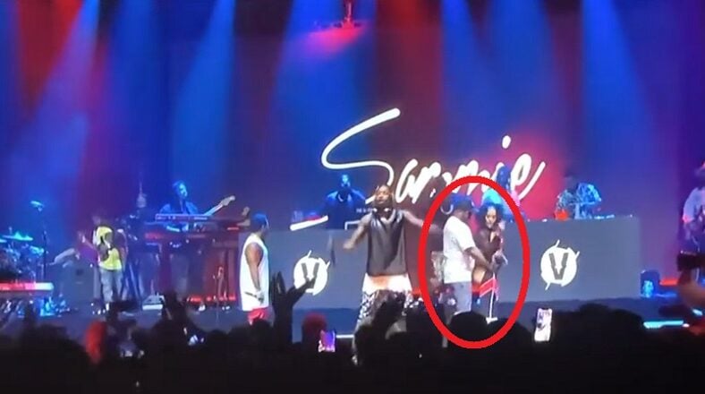 Pleasure P hilarious grinded on a woman who fell during Verzuz