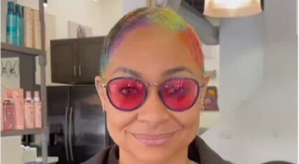 Raven-Symone shows off rainbow hair for Pride Month