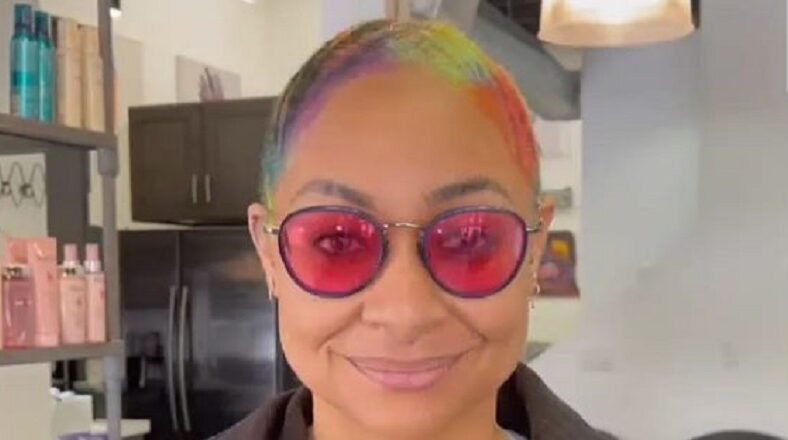 Raven-Symone shows off rainbow hair for Pride Month