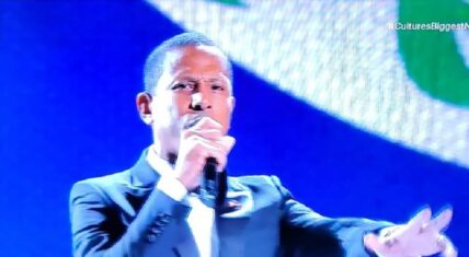 Shyne performed for Diddy's BET Awards tribute in a suit
