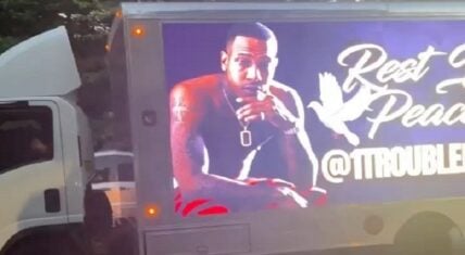Trouble had his life celebrated with a candlelight vigil in Atlanta