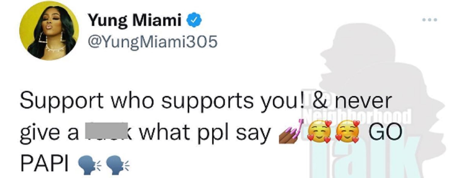 Yung Miami speaks on holding Go Papi sign for Diddy at BET Awards