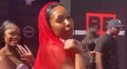 Yung Miami wins Twitter with her red outfit BET Awards