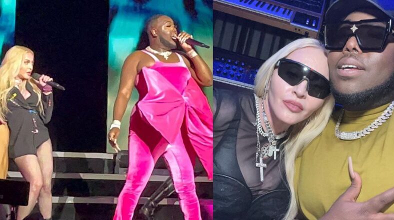 Saucy Santana performs at NYC Pride event with Madonna
