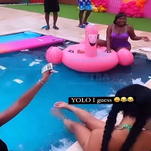 Alexis Skyy shares a kiss with Kimbella Matos on her birthday