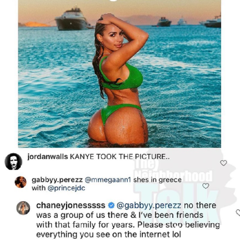 Chaney Jones denies dating Justin Combs or vacationing with him