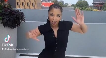 Chloe Bailey does amazing dance for #TreatMeChallenge