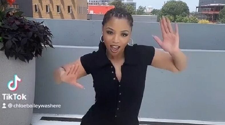 Chloe Bailey does amazing dance for #TreatMeChallenge