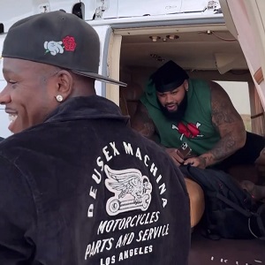 DaBaby had to talk his scared bodyguard into getting on a helicopter