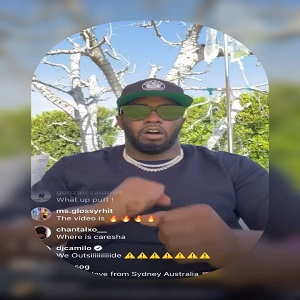 Diddy accidentally films Jesse Mae on IG Live and she runs off