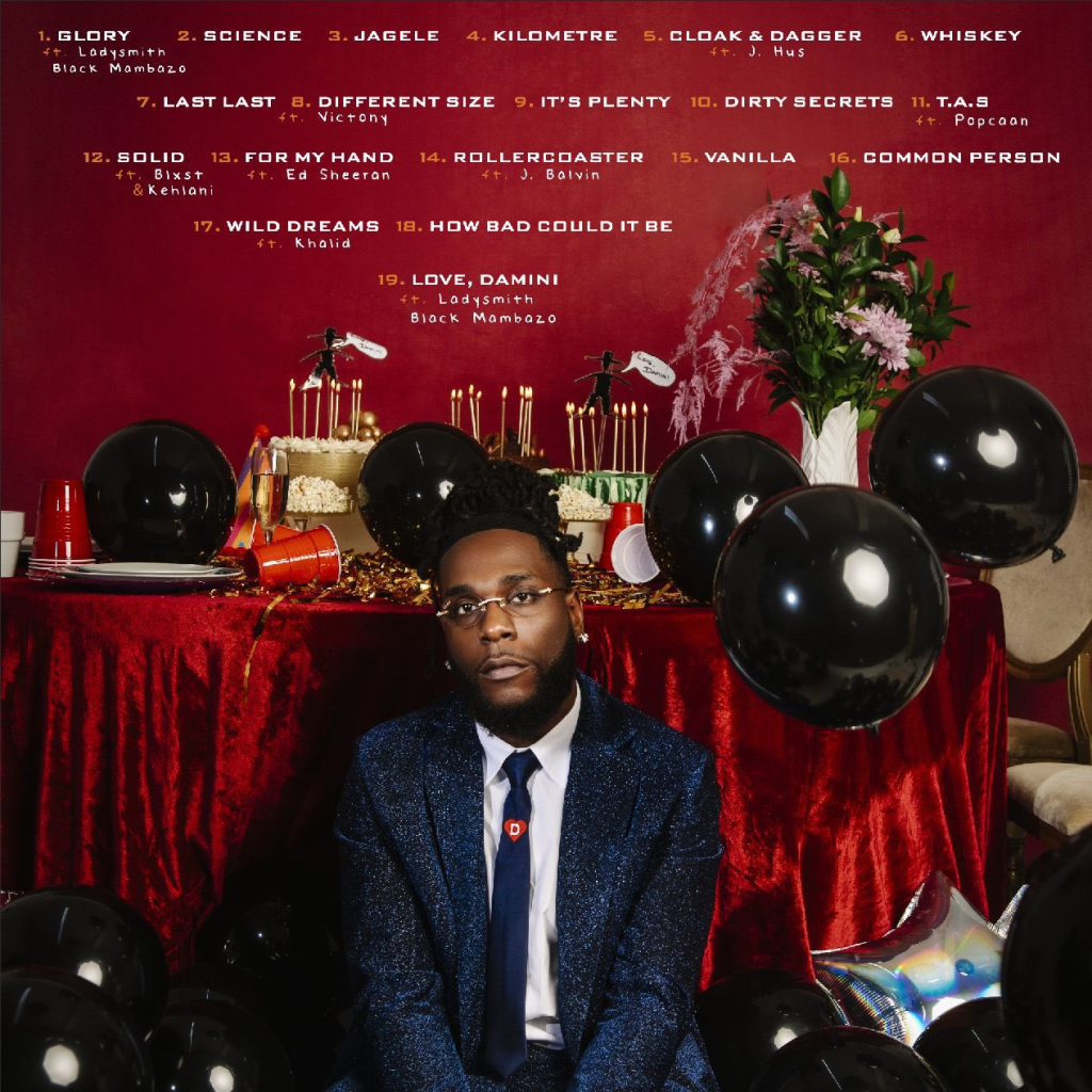 Burna Boy reveals "Love Damini" tracklist