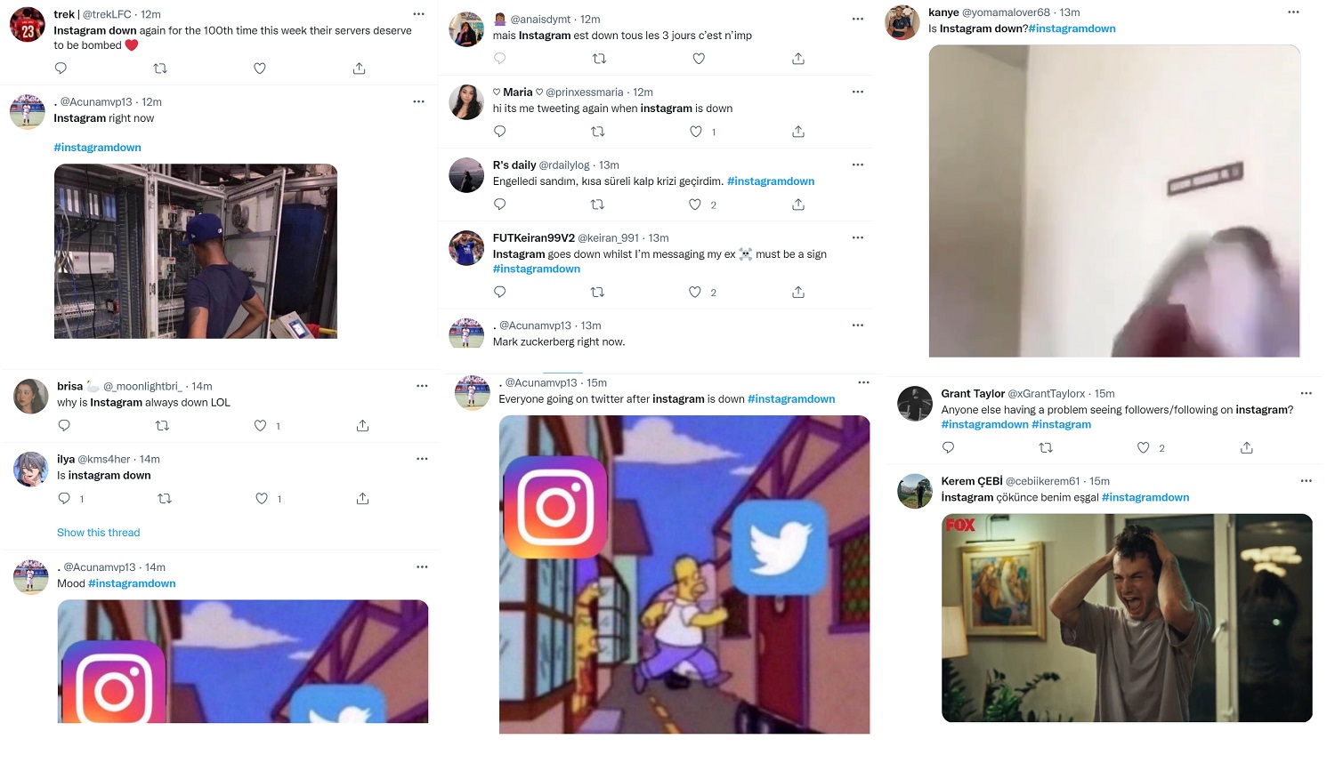 Instagram is down again and users take to Twitter to vent